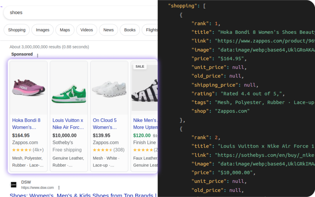 shopping-results-google-serp-api
