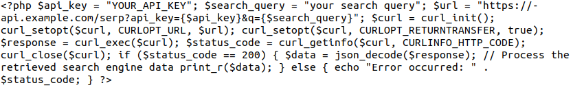 SERP API PHP